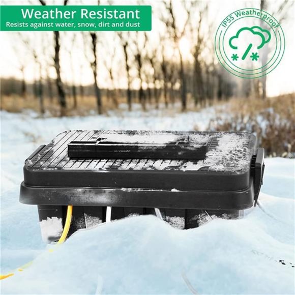 Large Outdoor Electrical Box with Handle(12.5 x 6.6 x 4.3in) - Picture 5 of 6